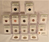 A VARIETY OF 108 CARDED COINS FROM SAFE DEPOSIT