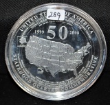 1999-2008 50 STATES 4 TROY OZ .999 SILVER COIN