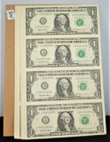 33 SHEETS OF 4 $1 FED. RESERVE NOTES SERIES 1999