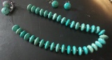 TURQUOISE NECKLACE AND EARRINGS