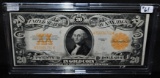 VERY CHOICE $20 GOLD CERTIFICATE -SERIES 1922 LG