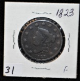 RARE 1823 LARGE CENT FROM SAFE DEPOSIT