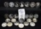 24 $1 SILVER MIXED SUBJECT COMMEMORATIVE COINS