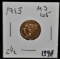 HIGH GRADE 1913 $2 1/2 INDIAN GOLD COIN