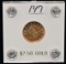 SCARCE 1902 AU $2 1/2 LIBERTY GOLD COIN