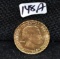 RARE 1930 URUGUAY $5 GOLD PESO (.2501 OZ) COIN