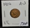HIGH GRADE 1910 $2 1/2 INDIAN GOLD COIN