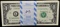 100 CU CONSECUTIVE NO. $1 FED. RESERVE STAR NOTES