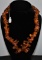 LARGE AMBER APPROX. 22 INCH NECKLACE