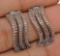 Padarascha & Sapphire 925 Sterling Silver Earrings