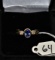 LADIES TANZANITE &  DIAMOND 14K WHITE GOLD RING