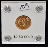 SCARCE CHOICE BU 1926 $2 1/2 INDIAN GOLD COIN