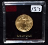 2005 $25 HALF OUNCE AMERICAN GOLD EAGLE