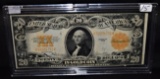 RARE CHOICE AU $20 GOLD CERTIFICATE SERIES 1922