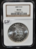 1885-O MORGAN DOLLAR NGC MS66