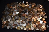 12 POUNDS OF MIXED COUNTRY FOREIGN COINS
