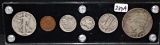 1923 SIX-COIN SET IN CAPITAL HOLDER