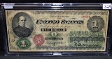 RARE $1 LEGAL TENDER NOTE AUGUST 1, 1862