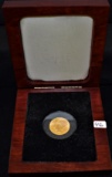 1926 AU+ INDIAN HEAD GOLD COIN IN DISPLAY CASE