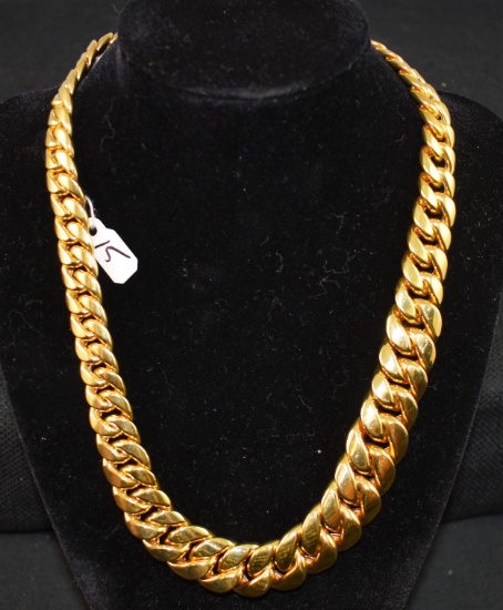 FABULOUS 14K YELLOW GOLD LINK STYLE NECKLACE