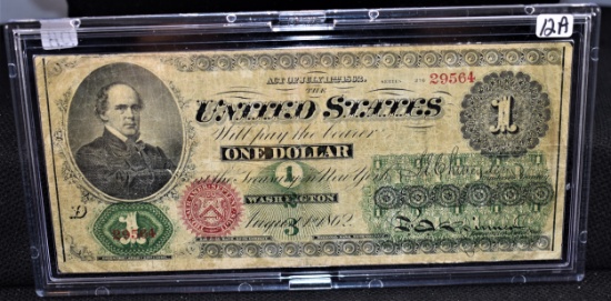 RARE $1 UNITED STATES NOTE - 1862 (CIVIL WAR)