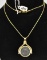 OUTSTANDING 18K GOLD ANCIENT COIN PENDANT