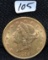 SCARCE 1899 $20 LIBERTY DOUBLE EAGLE GOLD COIN