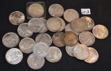 26 MIXED DATES AND MINTS MORGAN AND PEACE DOLLARS