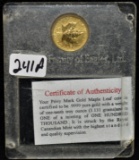 1997 9999 PURE GOLD 1/10 BRILLIANT MAPLE LEAF