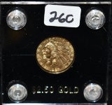 1927 $2 1/2 INDIAN QUARTER EAGLE GOLD COIN