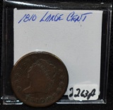 EARLY SCARCE DATE 1810 LARGE CENT