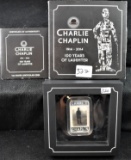 CHARLIE CHAPLIN 1 OZ SILVER COMMEMORATIVE COIN
