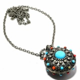 TURQUOISE, CORAL NECKLACE