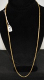 24K YELLOW GOLD 26 INCH NECKLACE