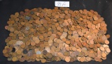 1195 MIXED DATES & MINTS 1909-1919 WHEAT PENNIES