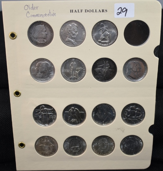 COLLECTION OF 15 EARLY COMMEMORATIVE COINS