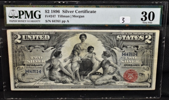 EXTREMELY RARE "$2 EDUCATIONAL NOTE" SERIES 1896