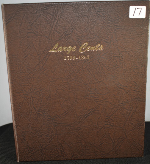 LARGE CENTS (1798-1857) BOOK (58 COINS)