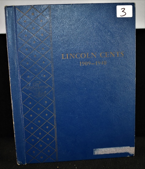 COMPLETE LINCOLN PENNY BOOK 1909-1940 - ALL KEYS!!