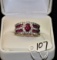 BEAUTIFUL 3.48CTTW RUBY & DIAMOND 14K GOLD RING