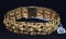 CHOICE MEN 14K YELLOW GOLD NUGGET BRACELET