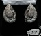 VERY ELEGANT LADIES 18K 2CTTW DIAMOND EARRINGS