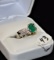 EXQUISITE 2.47CTTW EMERALD & DIAMOND PLATINUM RING