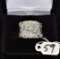 LADIES 2.92CTTW DIAMOND CLUSTER 14K GOLD RING