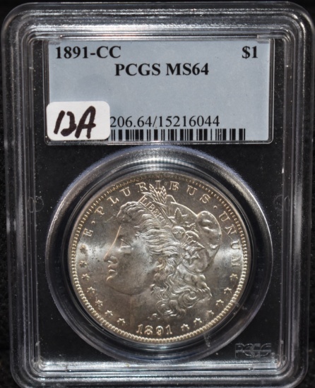 1891-CC MORGAN DOLLAR - PCGS MS64