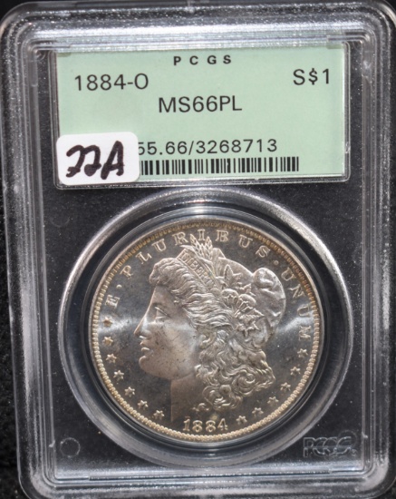 RARE 1884-0 MORGAN DOLLAR - PCGS MS66PL