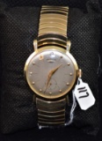 MEN 14K HAMILTON 22 JEWEL 14K GOLD WRISTWATCH