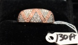 LADIES 2.40CTTW DIAMOND 10K ROSE GOLD RING