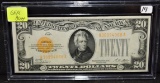 $20 GEM BU++ GOLD CERTIFICATE - SERIES 1928