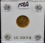 1856 TYPE III XF $1 GOLD COIN